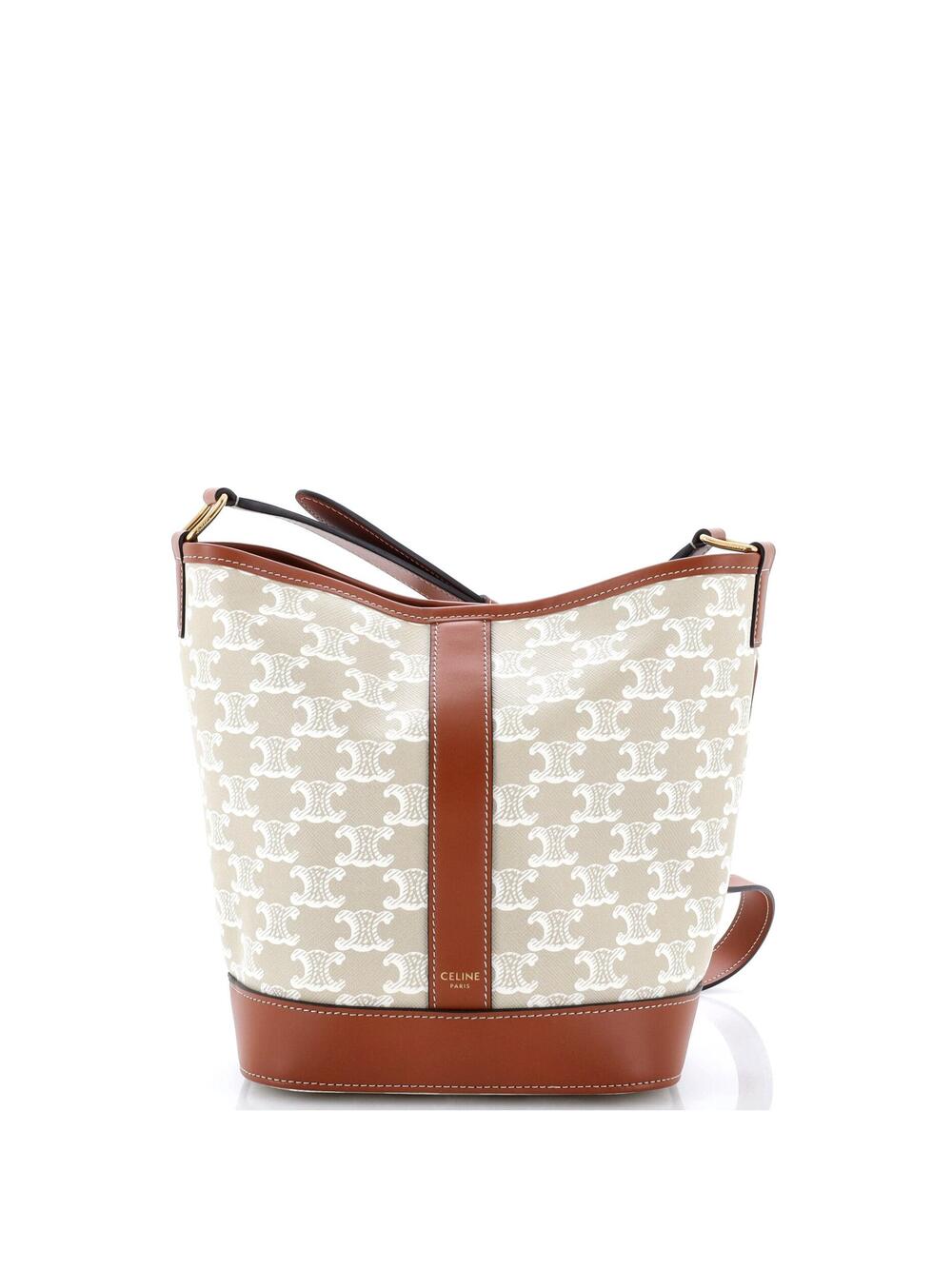 Celine Bucket Bag Triomphe Coated #342643C14B